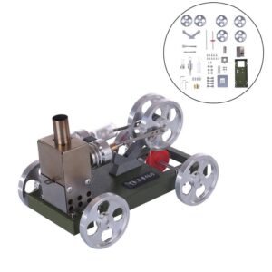 Assembly Stirling Engine Car DIY Model Trolley Vehicle Set Toy