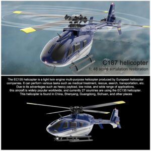 1/48 2.4G 4CH EC-135 Airbus RC Helicopter Aviation Aircraft Model -RTF Version