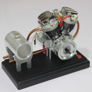 CISON FG-VT9 V2 9cc Four-Stroke Gasoline Engine Model with Metal Base Fuel Tank Full Set