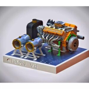 Cison V8 Engine Kits V8-440 with Metal Base Full Set 44cc