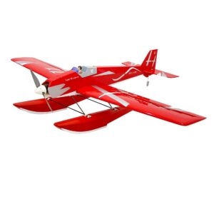 DIY Gas Powered 1330mm Wingspan Seaplane Balsa Wood Airplane Assembly KIT - Red