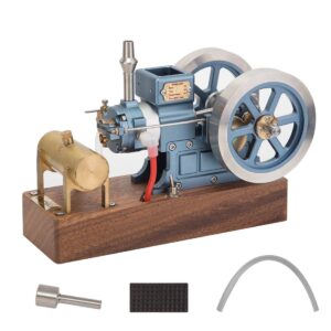 ENJOMOR 6CC Blue Hit and Miss Gas Engine Miniature 4 Stroke Engine RTR Full Set