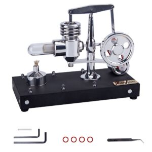 ENJOMOR Model Hot air Engines LED Stirling Engine Toy