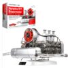 Flat-Six Boxer Car Engine Model Kit That Runs Plastic 1/4