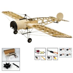 Fokker-E RC Balsa Wood Airplane Kit 1200mm Wingspan Aircraft Trainer Plane KIT