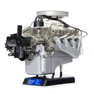 DIY V8 Engine Model Assembly Visual Motor Model Ford Mustang Mini Simulation Transparent
