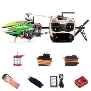 JCZK 450 2.4G RC 3D Aerobatic Helicopter DFC Flybarless Electric Aircraft Airplane Toy RTF