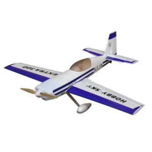 N8JX 1200mm RC Airplane Aerobatic Aircraft Stunt Plane Wingspan Model Plug-N-Play PNP (Blue & White)