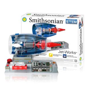 Smithsonian Electric Jet-Works DIY Turbofan Engine Model STEM Kit Steam Physical Science Toy