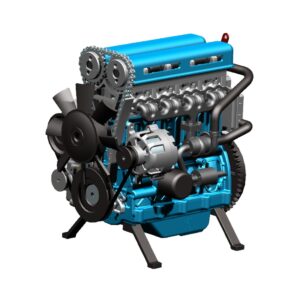 TECHING Build Your Own 4 Cylinder Engine Kits for Adults with Turbocharger DM111 Upgrade