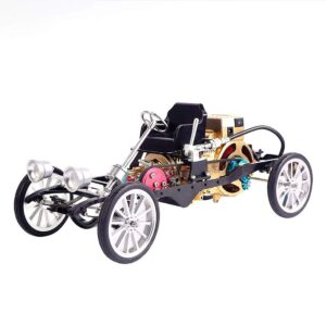 Teching Car Model Single Cylinder Engine Aluminum Alloy Model Gift Collection Toys