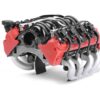 V8 Simulate Engine Motor Heat sink Cooling Fan GRC LS7 For TRX4 TRX6 SCX10 JK D110