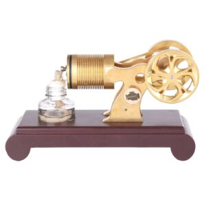 Enjomor Vacuum Single Cylinder Flame Licker Stirling Engine Brass Model