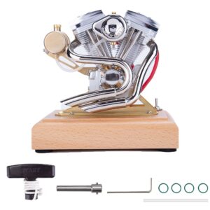 RETROL V-Twin Engine Model R34 Four-Stroke Gasoline Engine Motorcycle Engine OHV 4.2CC