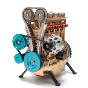 TECHING Build Your Own Inline 4 Cylinder Internal Combustion Assembled Engine - Used Engine